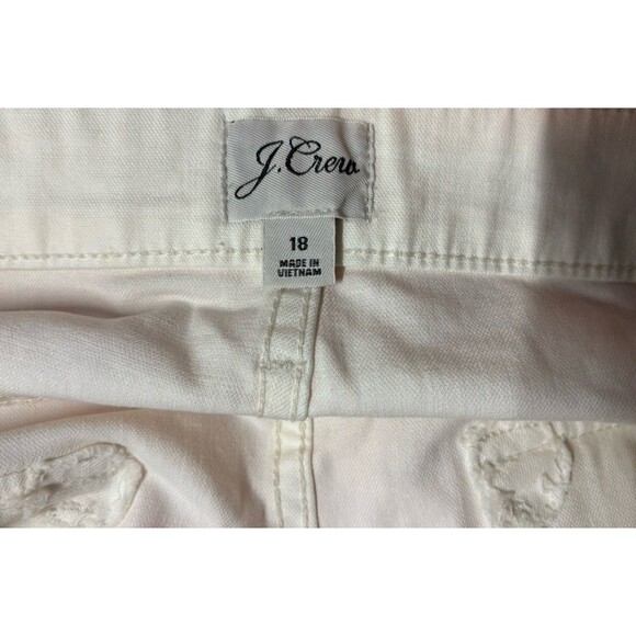 J. Crew Garment-Dyed Utility Mini Skirt Natural Off White Denim Plus Sz 18 - Picture 10 of 10